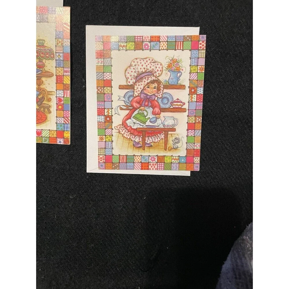 Set of Four Hallmark Hollie Hobbie and Friends Greetings Cards and Envelopes